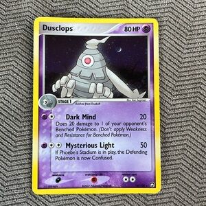 Dusclops purple 2007 holographic Pokémon card